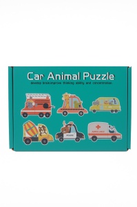 Puzzle Educativ pentru Copii , Car Animal Puzzle , Modele Diferite, 18x12cm - Img 3