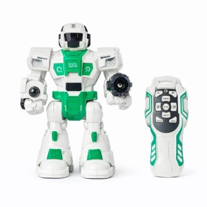Robot interactiv cu telecomandă, funcții multiple, lumini și sunete, plastic