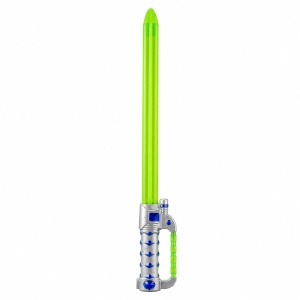 Sabie laser de jucărie verde cu lumini LED, 65 cm – sabie din plastic pentru copii - Img 2