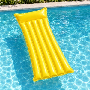 Saltea Gonflabilă Galbenă pentru Plajă și Piscină, 183 x 69 cm - Img 5