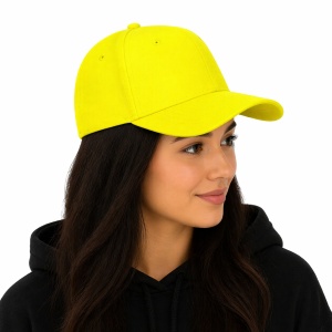 Sapca galben neon reglabila unisex, stil casual - Img 2