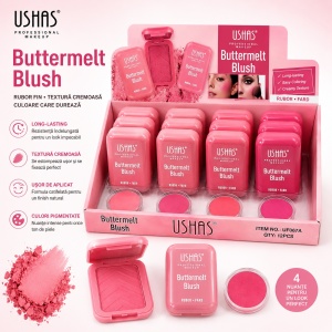 Set 12 Blush-uri USHAS Buttermelt – Nuanțe Roz, Textură Catifelată, Pigmentare Intensă - Img 2