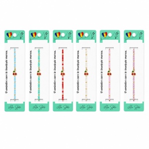Set 12 Brățări cu Pandantiv Cireșe, Reglabile, Multicolore, Stil Fresh și Elegant