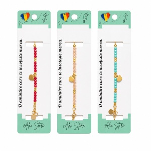 Set 12 Brățări Reglabile cu Pandantiv Inimă – Brățări Elegante de Mână cu Mărgele