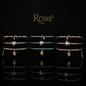 Set 12 bratari Roxe handmade 3x12, 16cm, margele si charmuri marine, culori mixte - Img 2