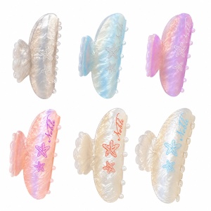 Set 12 Clești de Păr 9 cm – Clame Elegante cu Stea de Mare