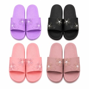 Set 12 Perechi Papuci Femei cu Model Floral , Mix Culori, Mărimi 36-41