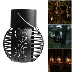 Set 4 Lămpi Solare de Grădină LED din Metal Negru, Design Modern - Img 4