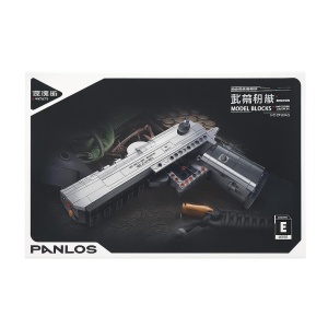 Set Constructie Pistol Panlos Model Blocks, Cu Mecanism Functional, 360 piese, 32x21cm