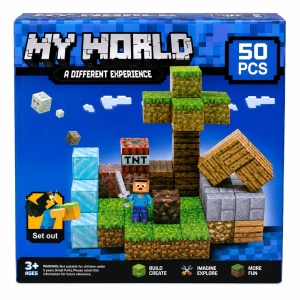 Set Cuburi Magnetice de Construcție 3D, 50 Piese, Joc Educativ pentru Copii 3+, Magneți Puternici - Img 2