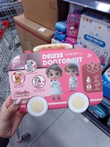 Set doctor de jucarie pentru copii, valiza tip ambulanta cu roti, plastic, 3 ani+ - Img 2