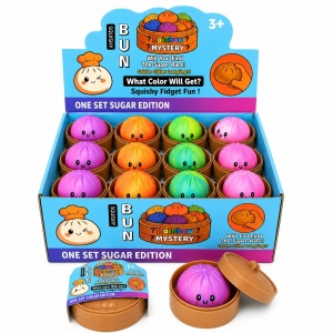 Squishy Dumpling cu Spumă 8,5 cm – Jucărie Antistres Moale, Colorată, Surpriză pentru Copii - Img 3