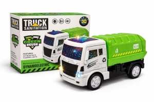 Vehicul sanitar electric cu lumini 3D si sunete bump and go