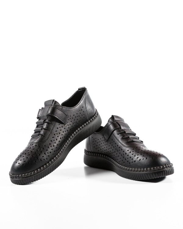 Pantofi dama casual Negri din Piele Ecologica Dra - Img 5