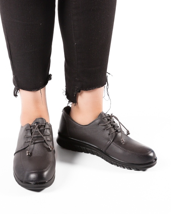 Pantofi dama Gri din Piele Ecologica Yah - Img 2