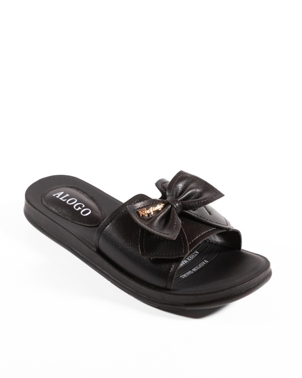 Papuci dama Negre din Piele Ecologica Xix - Img 4