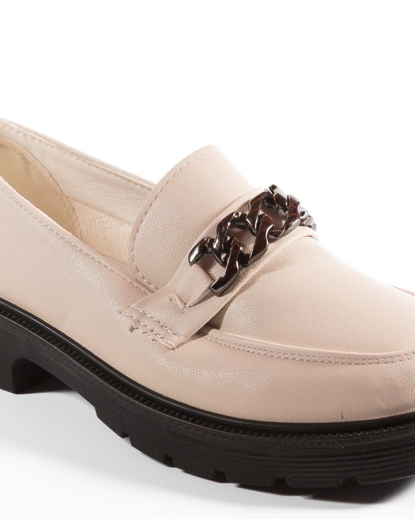Pantofi dama casual Bej din Piele Ecologica Qina - Img 6