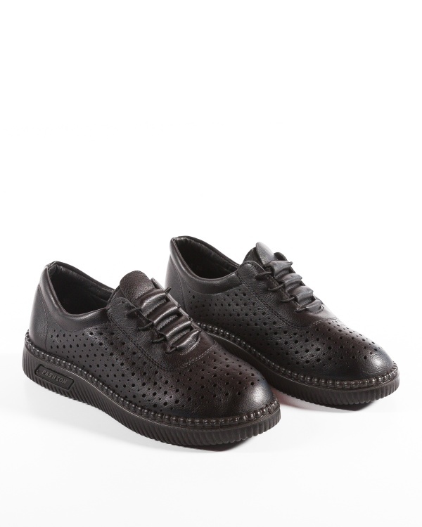 Pantofi dama casual Negri din Piele Ecologica Dtt - Img 6