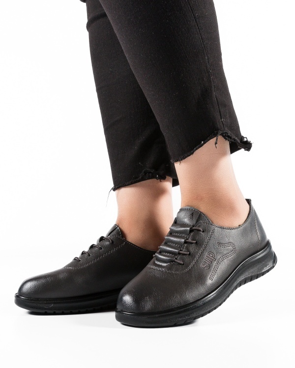 Pantofi dama Gri din Piele Ecologica Mama - Img 5
