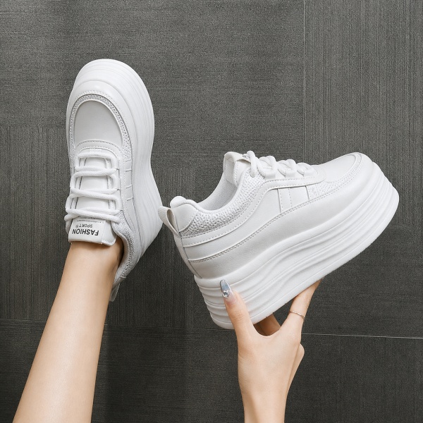 Sneakers dama cu platforma Albi din piele Ecologica Plze - Img 3