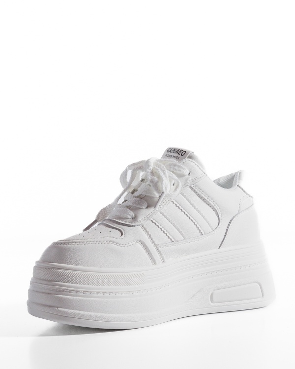 Sneakers dama cu platforma Albi din Piele Ecologica Pmal - Img 6