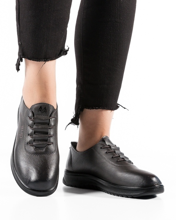 Pantofi dama Gri din Piele Ecologica Mama - Img 2
