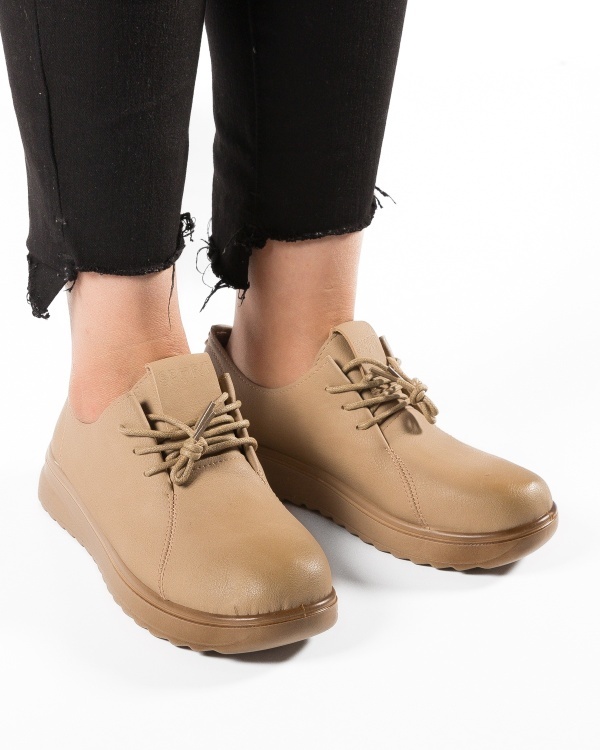 Pantofi dama Khaki din Piele Ecologica Xnu - Img 2