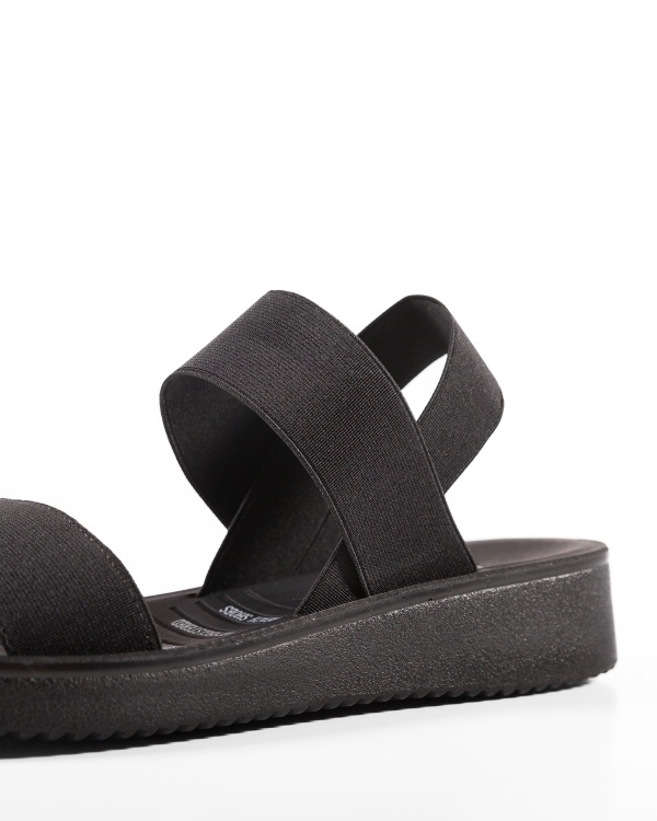 Sandale dama Negre cu Barete elastice Mann - Img 6