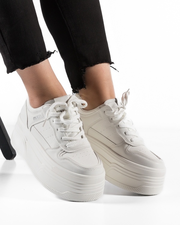 Sneakers dama cu platforma Albi din Piele Ecologica Piuu - Img 4