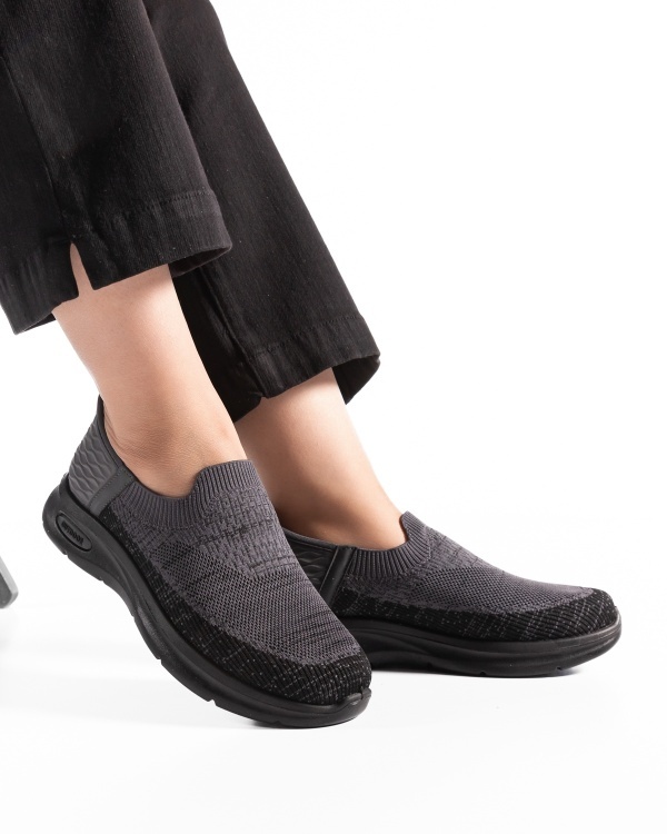 Sneakers dama Negri din Textil Uana - Img 2