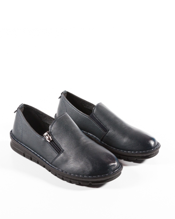 Pantofi dama bleumarin din Piele Ecologica Uaoo - Img 5