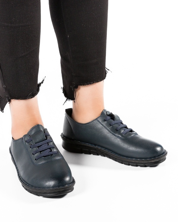 Pantofi dama Bleumarin din Piele Ecologica Woc - Img 2