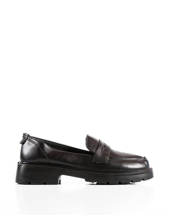Pantofi dama casual Negri din Piele Ecologica Qaba - Img 4