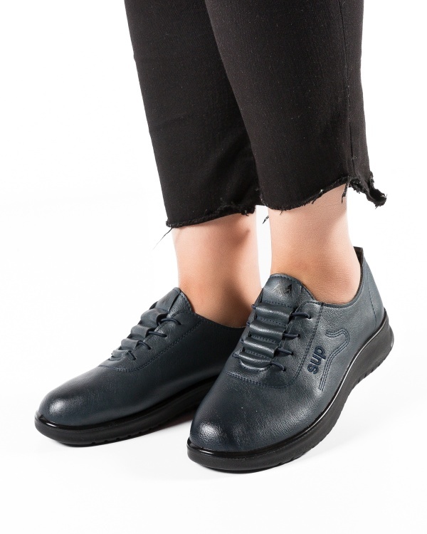 Pantofi dama Bleumarin din Piele Ecologica Mama - Img 4
