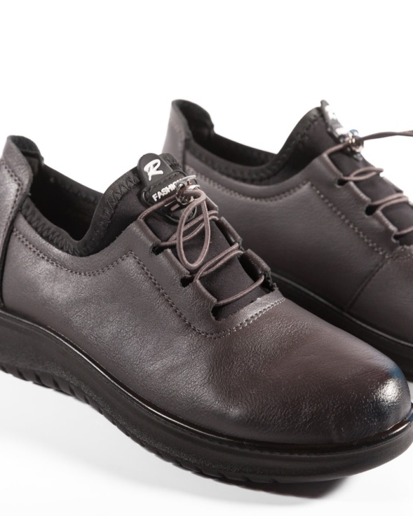 Pantofi dama Gri din Piele Ecologica Mzin - Img 6