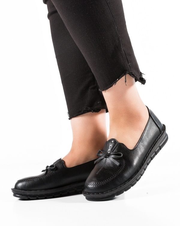 Pantofi dama Negri din Piele Ecologica Miun - Img 4