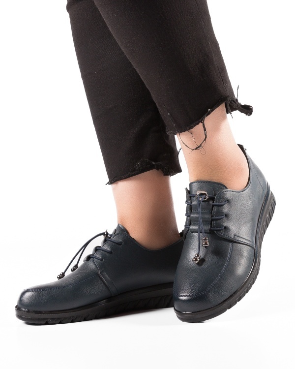 Pantofi dama Bleumarin din Piele Ecologica Yah - Img 4