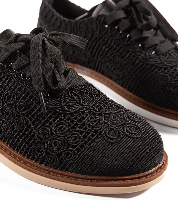 Pantofi dama Negri din Material texil dantelat Ecologic Van - Img 6