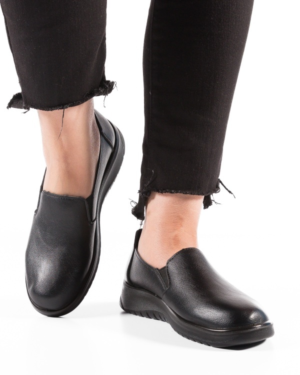 Pantofi dama Negri din Piele Ecologica Unin - Img 2