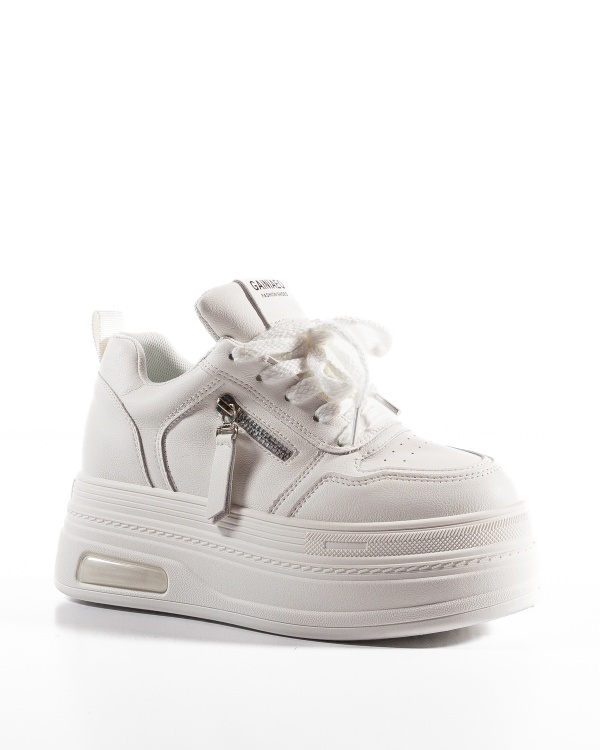 Sneakers dama cu platforma Albi din Piele Ecologica Ptax - Img 6
