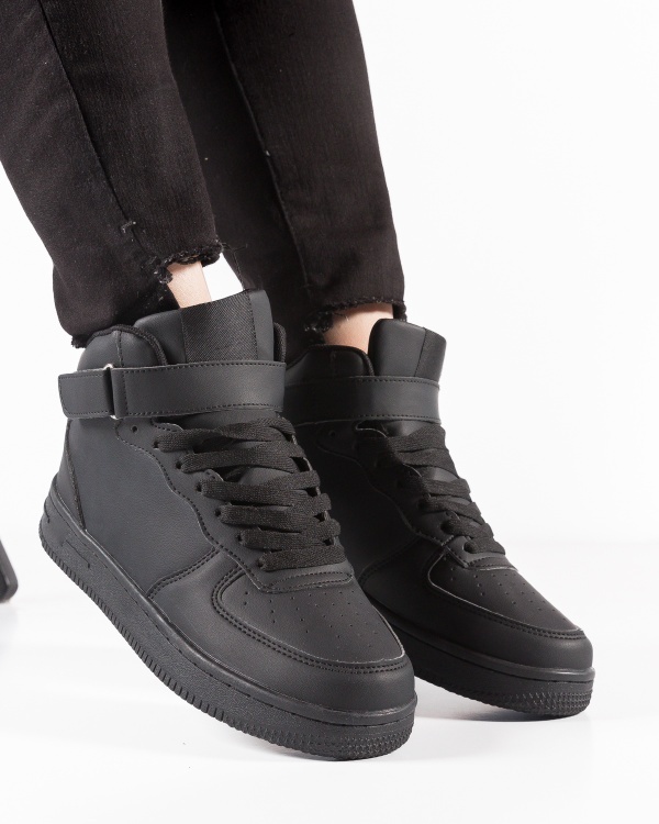 Sneakers dama Negri din Piele Ecologica Mafi - Img 3