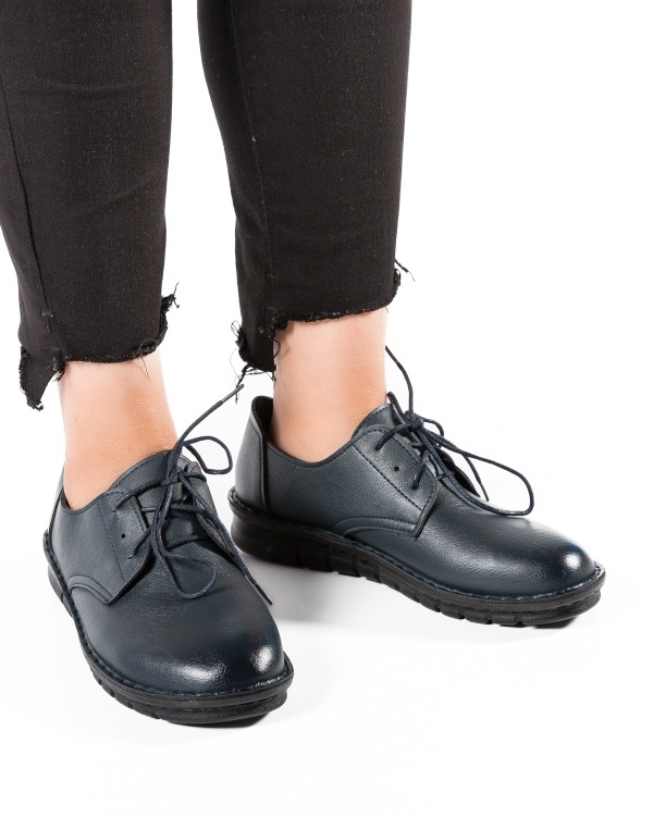 Pantofi dama Bleumarin din Piele Ecologica Masin - Img 2