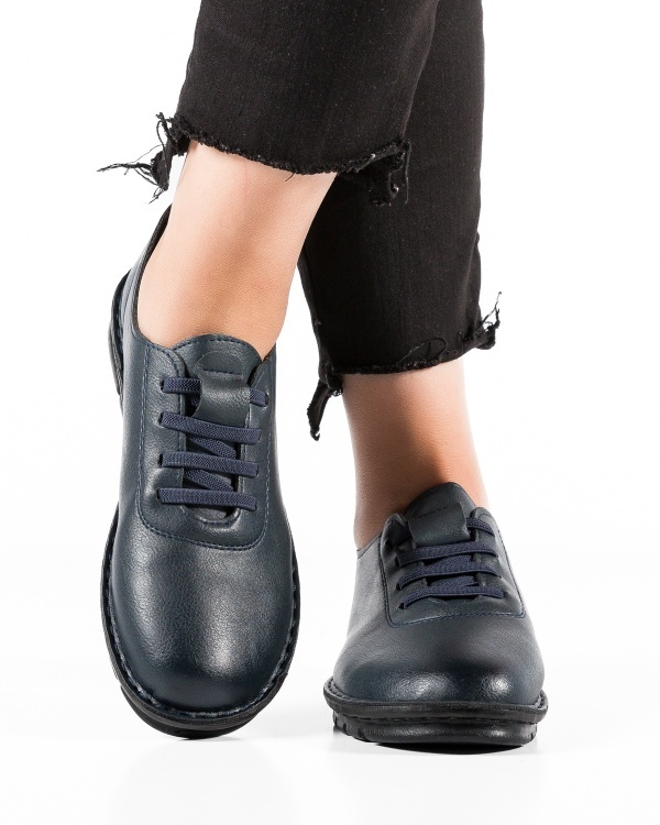 Pantofi dama Bleumarin din Piele Ecologica Woc - Img 3