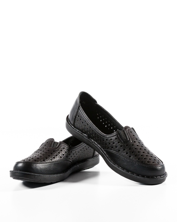 Pantofi dama casual Negri din Piele Ecologica Doo - Img 5