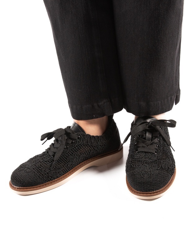 Pantofi dama Negri din Material texil dantelat Ecologic Van - Img 3