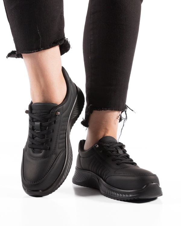 Pantofi dama Negri din Piele Ecologica Jzin - Img 2