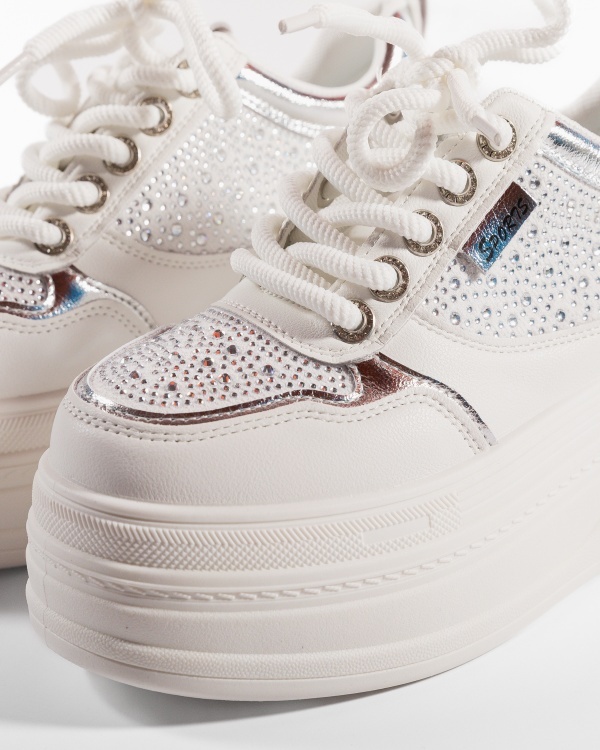 Sneakers dama Albi cu platforma din Piele Ecologica Pio - Img 6