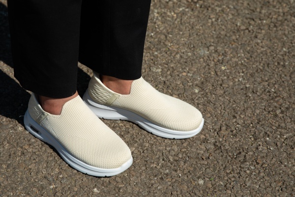 Sneakers dama Bej din Textil Uana - Img 4