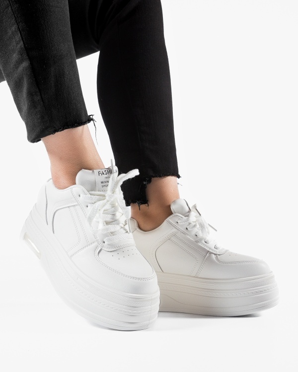 Sneakers dama cu platforma Albi din Piele Ecologica Pac - Img 2