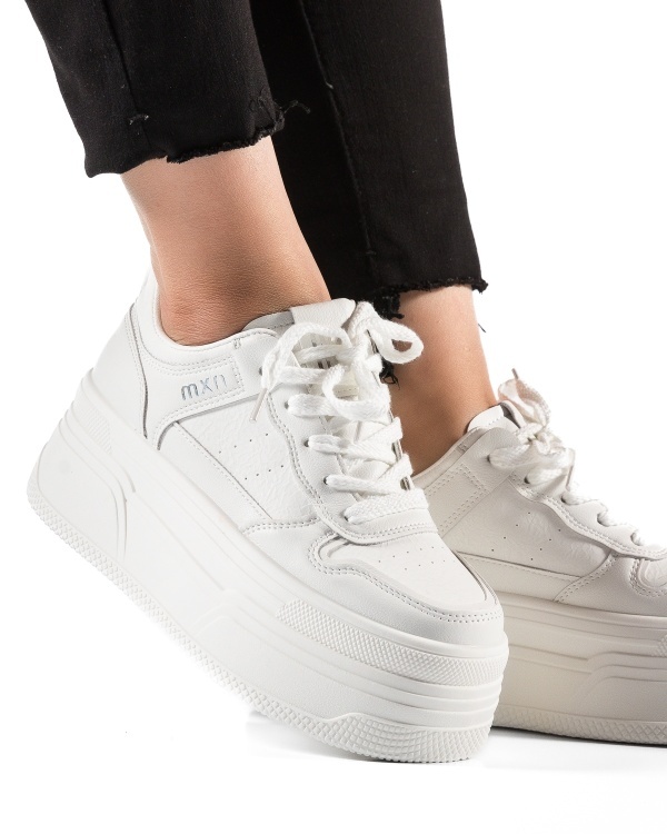 Sneakers dama cu platforma Albi din Piele Ecologica Piuu - Img 2